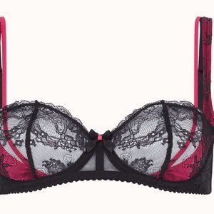 Agent Provocateur Maddy black and hot pink bra